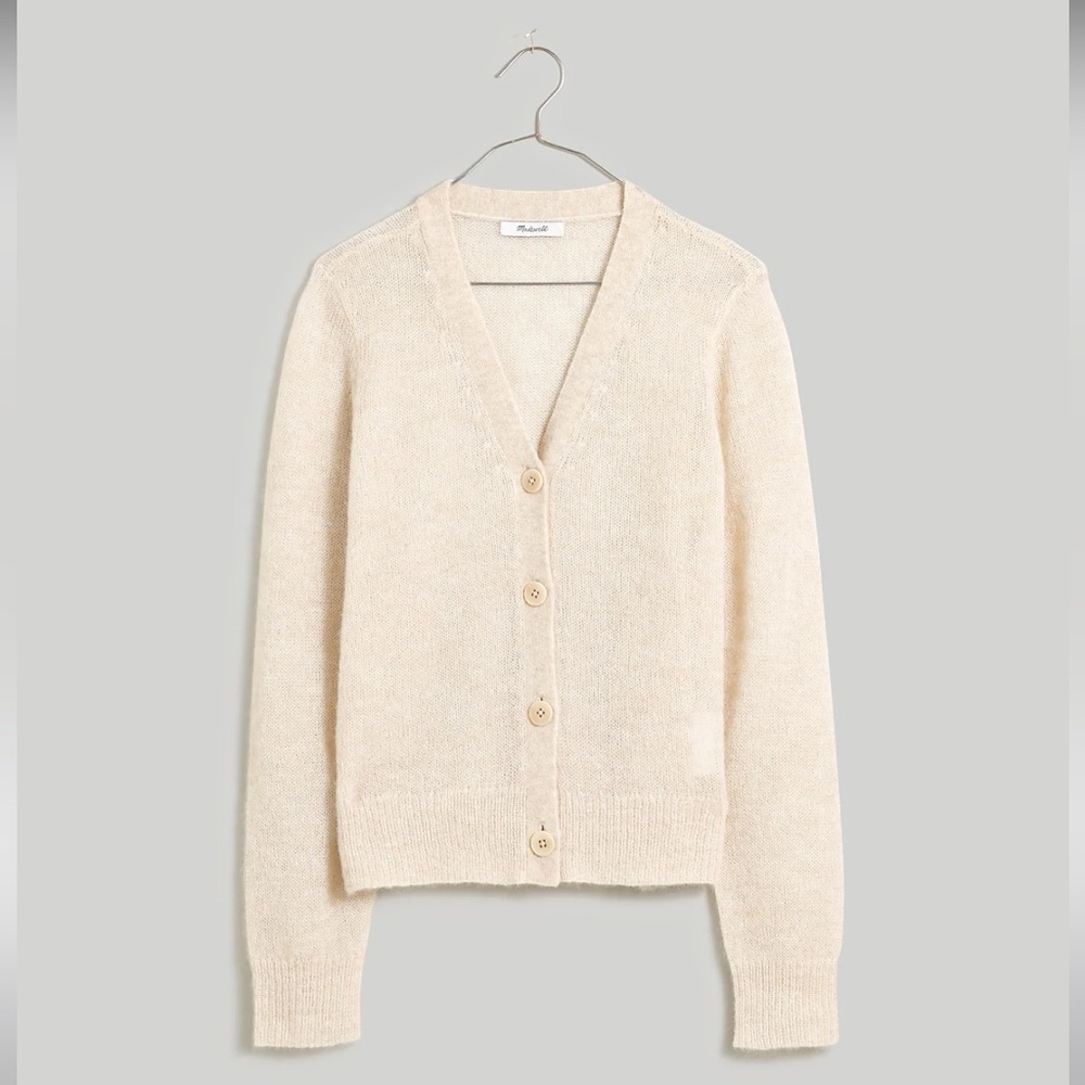 Madewell Alpaca-Blend V-Neck Cardigan